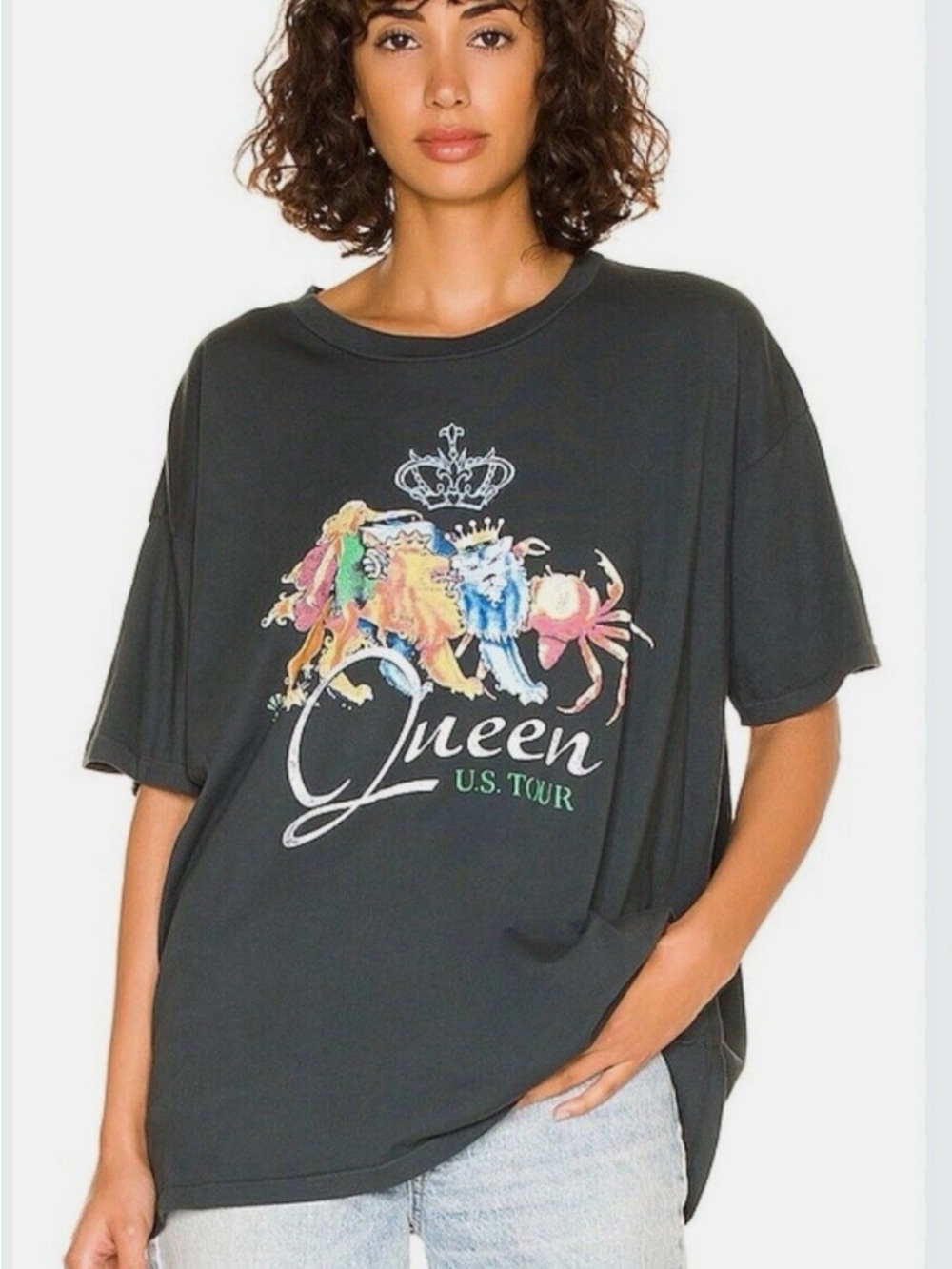 Daydreamer Black 'Queen U.S. Tour' Short Sleeve Graphic Tee
